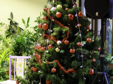 Adventinis Kauno Veršvų gimnazijos choro ”Allegro” koncertas Panemunės socialinės globos namuose, nuotrauka 1