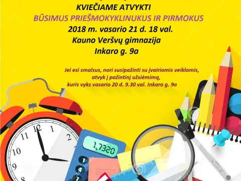 Atvirų durų diena pirmokams ir priešmokyklinukams, nuotrauka 1