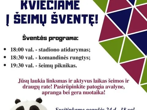Kviečiame į šeimų šventę!, nuotrauka 1