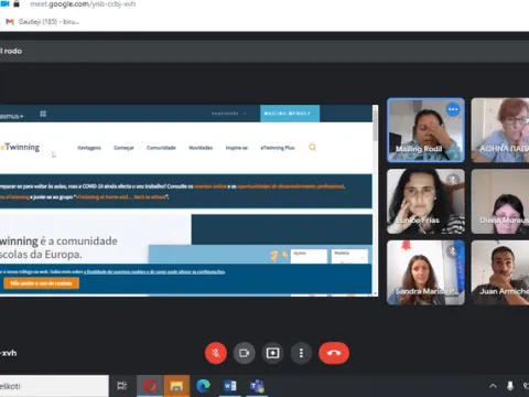 Virtualus projekto mokytojų susitikimas, nuotrauka 2