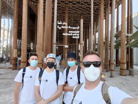 Kauno Veršvų gimnazijos mokiniai – EXPO 2020 parodoje Dubajuje, nuotrauka 1