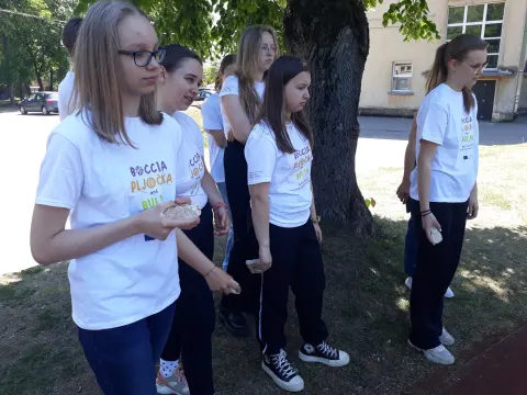 Tarptautinio projekto susitikimas Kauno Veršvų gimnazijoje, skatinantis tradicinių žaidimų ir sporto šakų atgaivinimą, nuotrauka 11