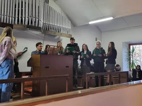 Tradicinės Šv.Mišios už gimnazijos bendruomenę, nuotrauka 11