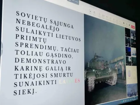 Sausio 13-osios minėjimas gimnazijoje, nuotrauka 3