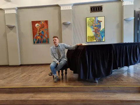 Susitikimas su Nacionalinio Kauno dramos teatro prodiuseriu Roku Naudžiumi, nuotrauka 1