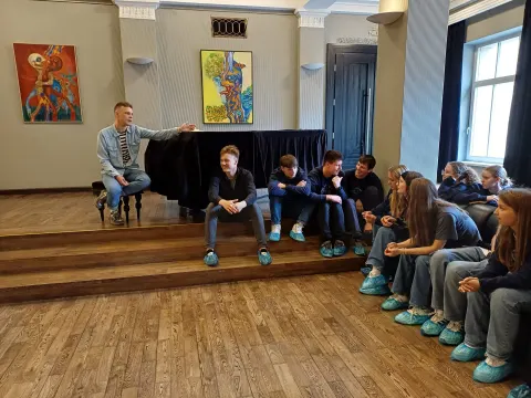 Susitikimas su Nacionalinio Kauno dramos teatro prodiuseriu Roku Naudžiumi, nuotrauka 5