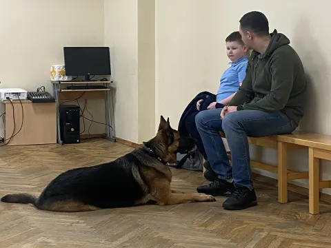 Svečiuose Ajana ir šuo-vedlė Mulana, nuotrauka 1