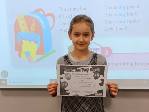 I-oji vieta anglų kalbos konkurse „My school Bag”, nuotrauka 5