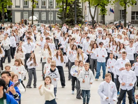 Festivalio „Japonijos dienos Kaune WA 2025“ Japoniško šokio „Suka-Dokkoi“ flashmob‘o akimirkos!, nuotrauka 8