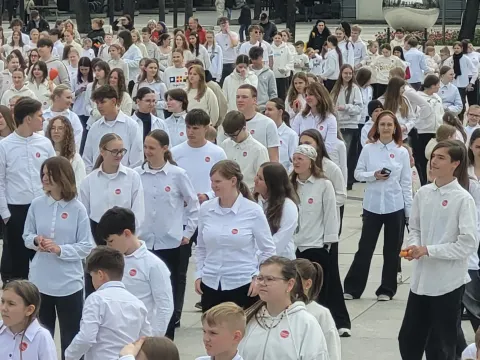 Festivalio „Japonijos dienos Kaune WA 2025“ Japoniško šokio „Suka-Dokkoi“ flashmob‘o akimirkos!, nuotrauka 1