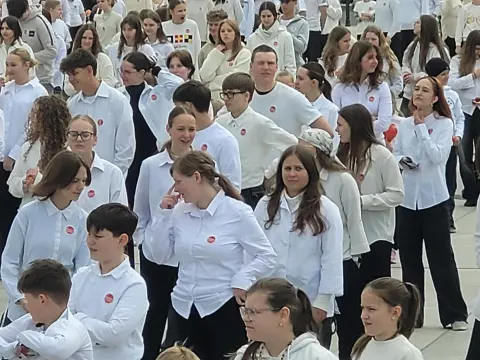 Festivalio „Japonijos dienos Kaune WA 2025“ Japoniško šokio „Suka-Dokkoi“ flashmob‘o akimirkos!, nuotrauka 3