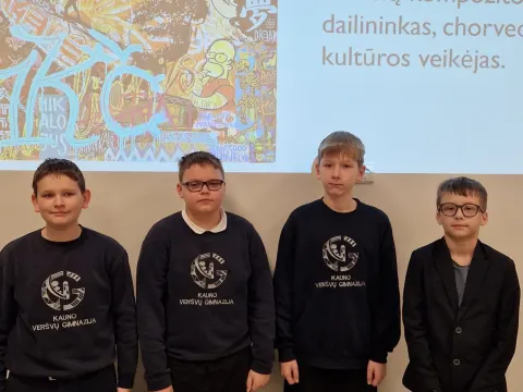 Integruota lietuvių kalbos-dailės pamoka, skirta M.K.Čiurlionio 150-osioms gimimo  metinėms paminėti, nuotrauka 7