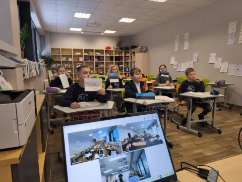 Virtualus susitikimas su moksleiviais iš Tartu Raatuse mokyklos, nuotrauka 8