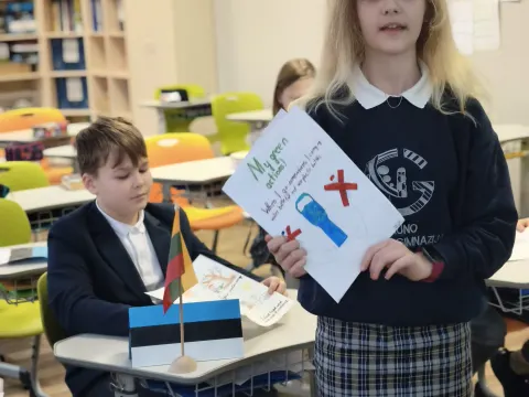 Virtualus susitikimas su moksleiviais iš Tartu Raatuse mokyklos, nuotrauka 7