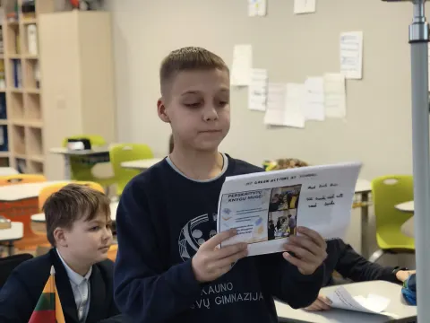 Virtualus susitikimas su moksleiviais iš Tartu Raatuse mokyklos, nuotrauka 2