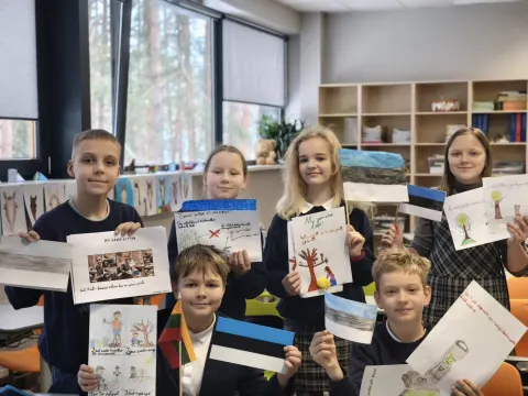 Virtualus susitikimas su moksleiviais iš Tartu Raatuse mokyklos, nuotrauka 1
