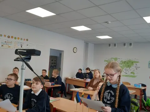 Virtualus susitikimas su moksleiviais iš Tartu Raatuse mokyklos, nuotrauka 16