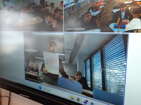 Virtualus susitikimas su moksleiviais iš Tartu Raatuse mokyklos, nuotrauka 10