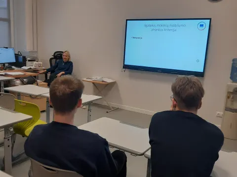 Erasmus+ informacinis renginys mokiniams, nuotrauka 1