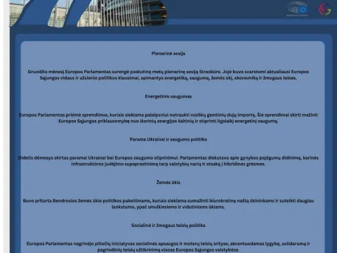 MEPA gruodžio mėnesio naujienos, nuotrauka 1