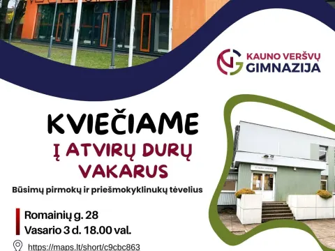 Kviečiame į atvirų durų vakarus, nuotrauka 1