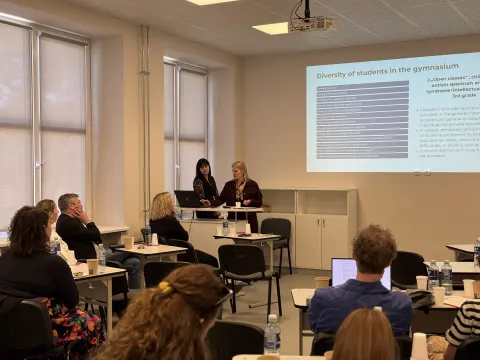 Šiaurės šalių delegacijos vizitas Kauno Veršvų gimnazijoje, nuotrauka 10