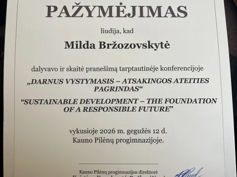 MEPA jaunosios ambasadorės dalyvavo tarptautinėje konferencijoje, nuotrauka 1