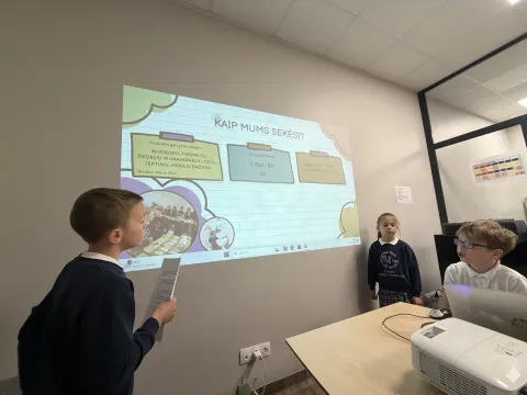 V-verslas pradinukų metinių projektų pristatymai, nuotrauka 4