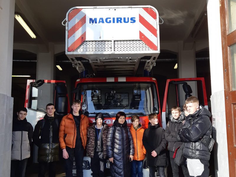 Išvyka į Kauno priešgaisrinę gelbėjimo valdybą